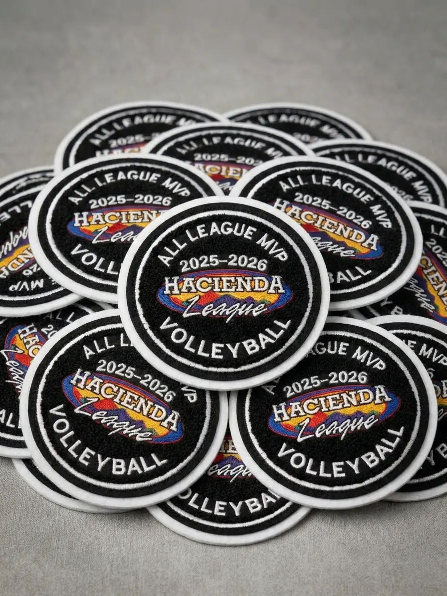 Volleyball MVP custom chenille patch
